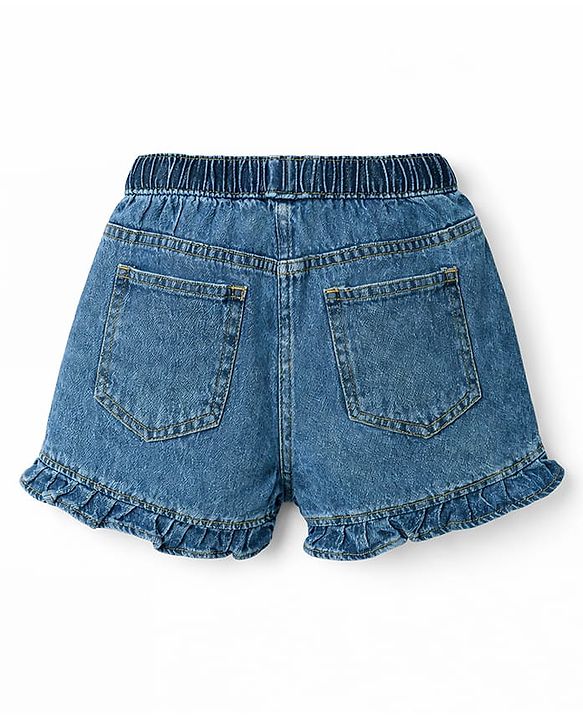 Pine Kids Woven Solid Denim Skort - Blue