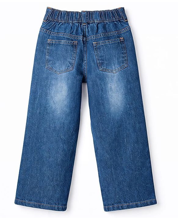 Pine Kids Denim Woven Solid Full Length Jeans - Blue