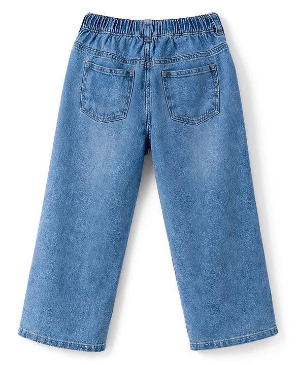Pine Kids Denim Woven Full Length Distressed Jeans - Blue