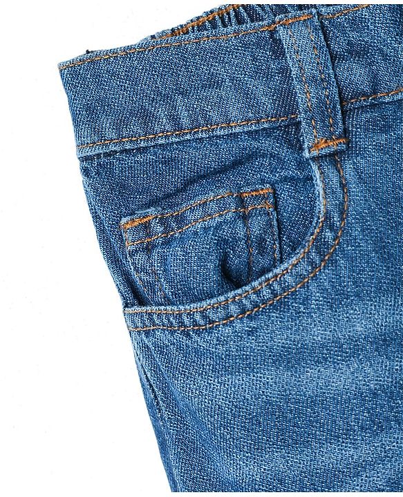Pine Kids Denim Woven Solid Full Length Jeans - Blue