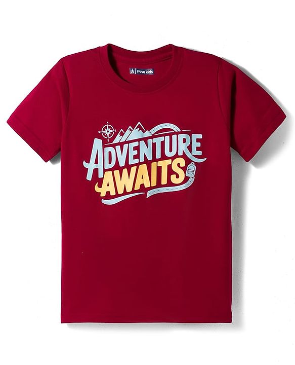 Pine Kids Cotton Knit Half Sleeves Printed T-Shirts Pack of 5 - Multicolor