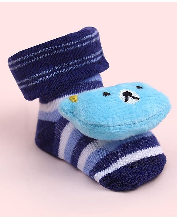 Cute Walk by Babyhug Socks Shoes With Animal Applique - Multicolor