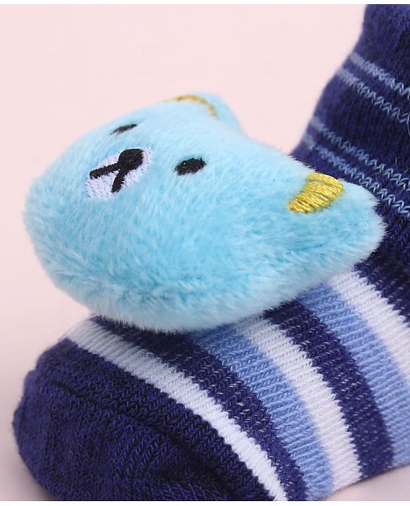 Cute Walk by Babyhug Socks Shoes With Animal Applique - Multicolor