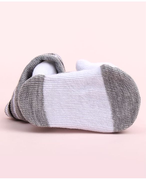 Cute Walk by Babyhug Socks Shoes With Animal Applique - Multicolor