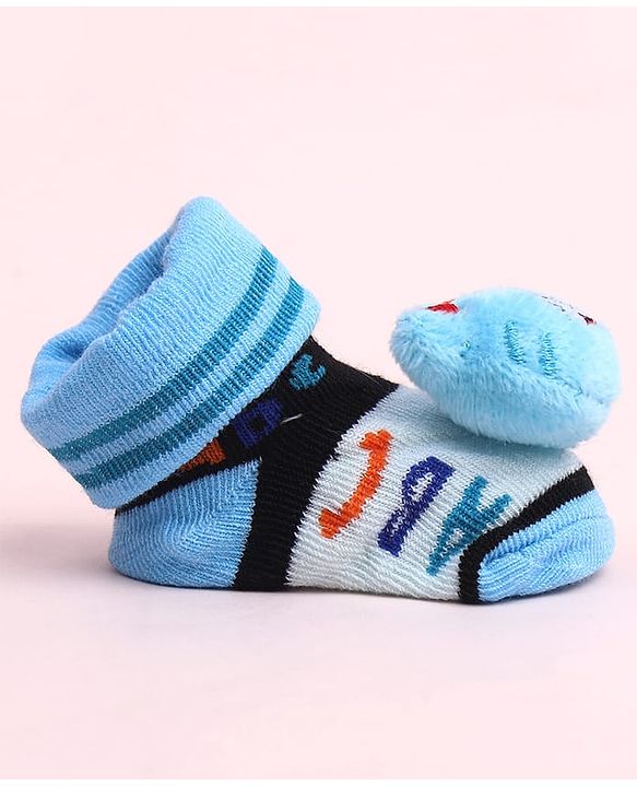 Cute Walk by Babyhug Socks Shoes With Animal Applique - Multicolor