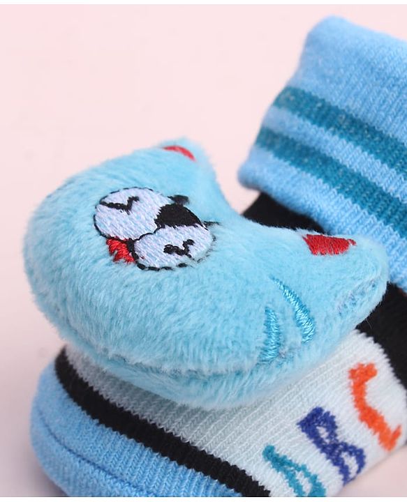 Cute Walk by Babyhug Socks Shoes With Animal Applique - Multicolor