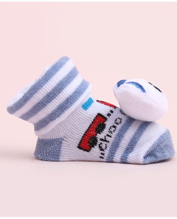 Cute Walk by Babyhug Socks Shoes With Animal Applique - Multicolor