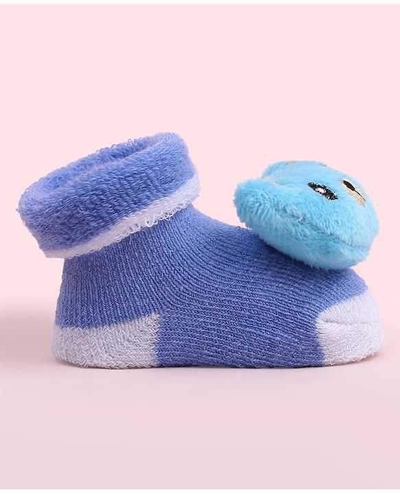 Cute Walk by Babyhug Socks Shoes With Animal Applique - Multicolor