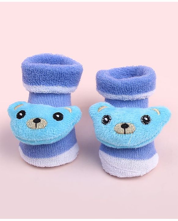 Cute Walk by Babyhug Socks Shoes With Animal Applique - Multicolor