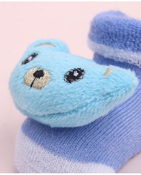 Cute Walk by Babyhug Socks Shoes With Animal Applique - Multicolor