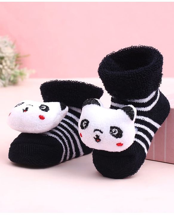 Cute Walk by Babyhug Socks Shoes With Animal Applique - Multicolor
