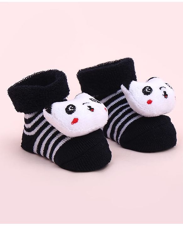Cute Walk by Babyhug Socks Shoes With Animal Applique - Multicolor