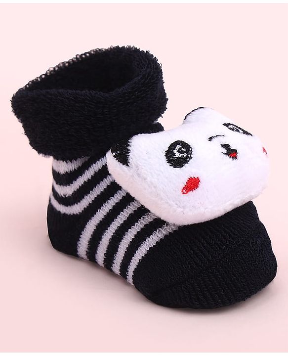 Cute Walk by Babyhug Socks Shoes With Animal Applique - Multicolor
