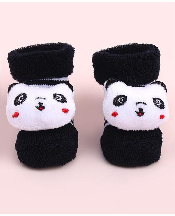 Cute Walk by Babyhug Socks Shoes With Animal Applique - Multicolor