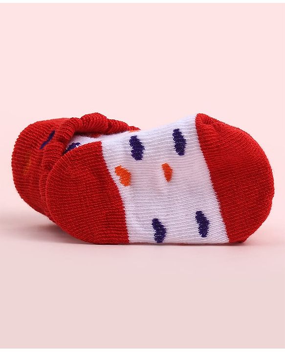 Cute Walk by Babyhug Socks Shoes With Animal Applique - Multicolor