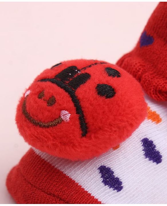 Cute Walk by Babyhug Socks Shoes With Animal Applique - Multicolor