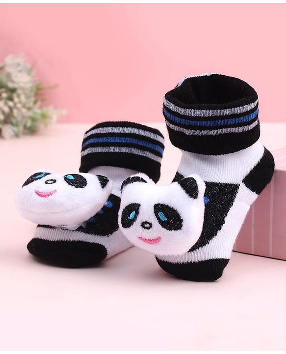 Cute Walk by Babyhug Socks Shoes With Animal Applique - Multicolor