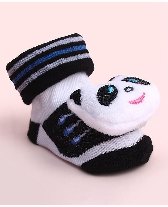 Cute Walk by Babyhug Socks Shoes With Animal Applique - Multicolor