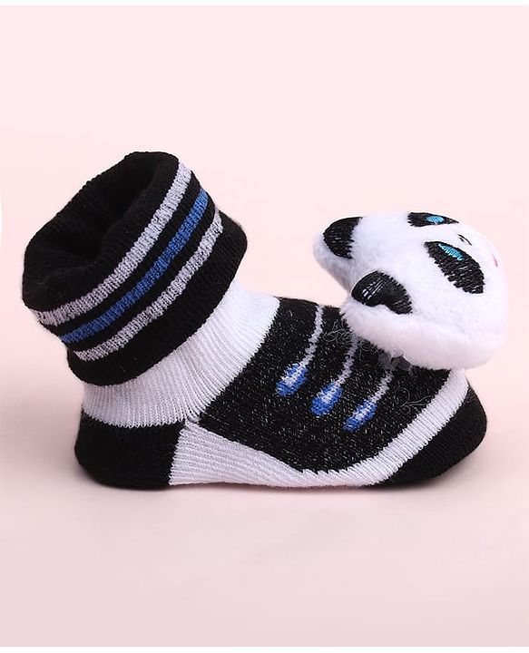 Cute Walk by Babyhug Socks Shoes With Animal Applique - Multicolor