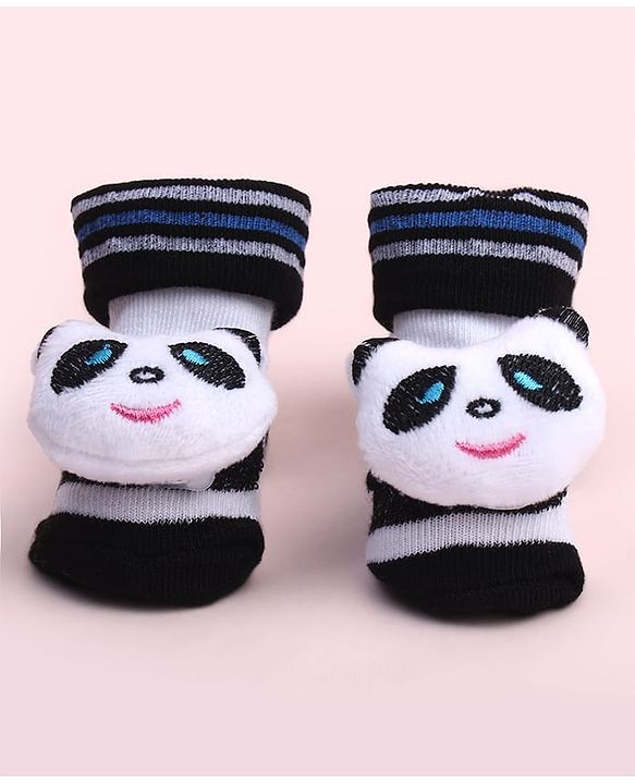 Cute Walk by Babyhug Socks Shoes With Animal Applique - Multicolor