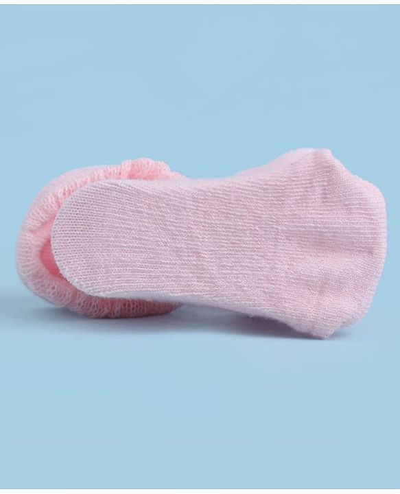 Cute Walk by Babyhug Sock Shoes With Animal Applique - Multicolour