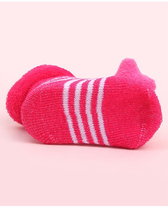Cute Walk by Babyhug Socks Shoes With Star Applique - Multicolor