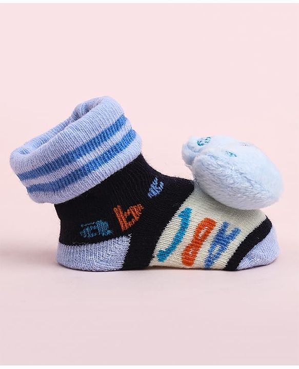 Cute Walk by Babyhug Socks Shoes With Animal Applique - Multicolor