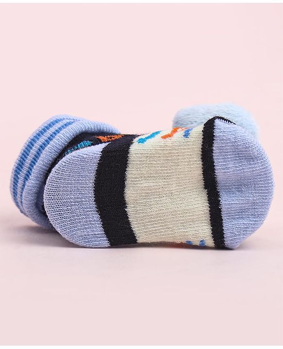 Cute Walk by Babyhug Socks Shoes With Animal Applique - Multicolor