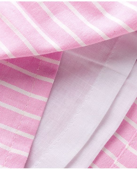 Babyhug Cotton Woven Sleeveless Checkered Co-ords Top & Shorts Set with Bow Applique - Pink