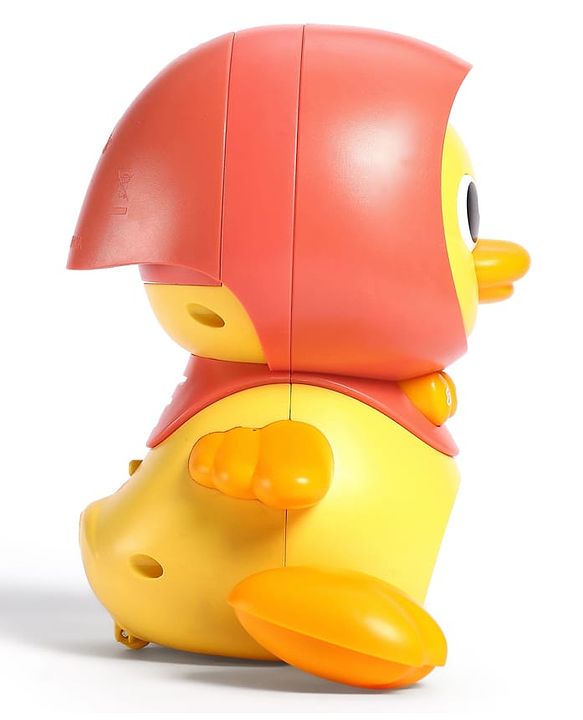 Babyhug Magnetic Crawling Duck Toy Set - Yellow| Music & LED Lights| Dancing Mother Duck| Visual & Auditory Development| Battery Operated| Encourages Crawling| BIS Certified| Gifting Option for 6M+