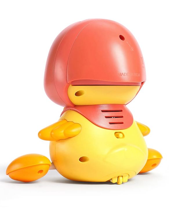Babyhug Magnetic Crawling Duck Toy Set - Yellow| Music & LED Lights| Dancing Mother Duck| Visual & Auditory Development| Battery Operated| Encourages Crawling| BIS Certified| Gifting Option for 6M+