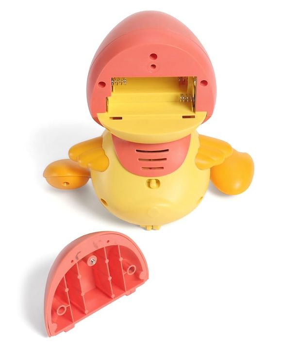 Babyhug Magnetic Crawling Duck Toy Set - Yellow| Music & LED Lights| Dancing Mother Duck| Visual & Auditory Development| Battery Operated| Encourages Crawling| BIS Certified| Gifting Option for 6M+