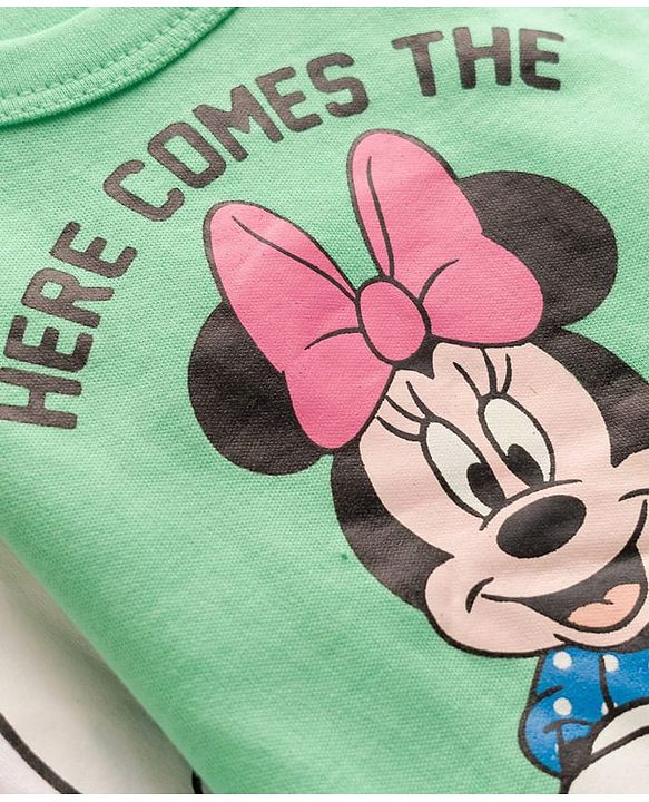 Babyhug Disney Interlock Knit Full Sleeves Onesies With Minnie & Friends Graphics Pack of 3 - Multicolor