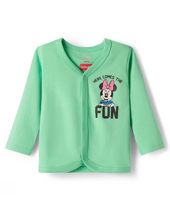 Babyhug Disney 100% Cotton Knit Full Sleeves Jhablas With Minnie & Friends Graphics Pack Of  3 - Multicolour