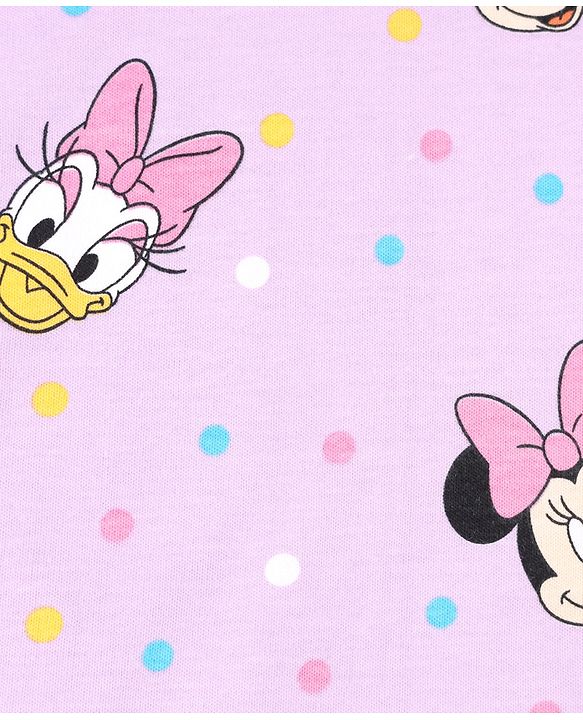 Babyhug Disney Hand & Face Towel with Minnie & Friends Graphic L 33  X B 33 cm Pack of 3 - Pink White & Sea Green