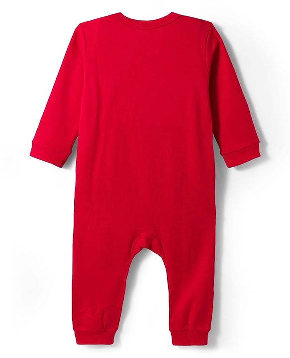 Babyhug Disney Interlock Knit Full Sleeves Romper with Minnie Mouse Graphic Pack of 3- Red Blue & White