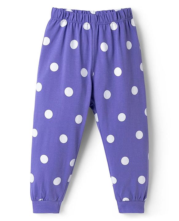 Babyhug Disney Single Jersey Knit Full Sleeves T-Shirt & Pyjama Night Suit with Minnie Mouse Graphics - Multicolor