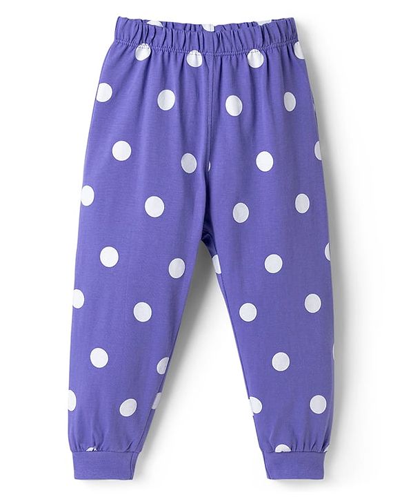 Babyhug Disney Single Jersey Knit Full Sleeves T-Shirt & Pyjama Night Suit with Minnie Mouse Graphics - Multicolor