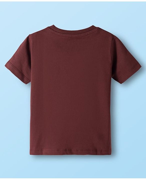 Babyhug Disney Single Jersey Knit Half Sleeves T-Shirts with Mickey Mouse Graphic Pack of 3 - Navy Blue White & Maroon