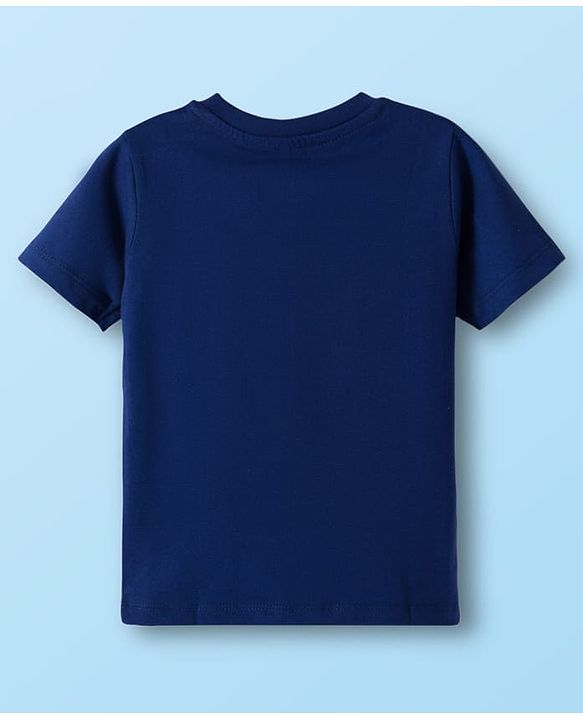 Babyhug Disney Single Jersey Knit Half Sleeves T-Shirts with Mickey Mouse Graphic Pack of 3 - Navy Blue White & Maroon