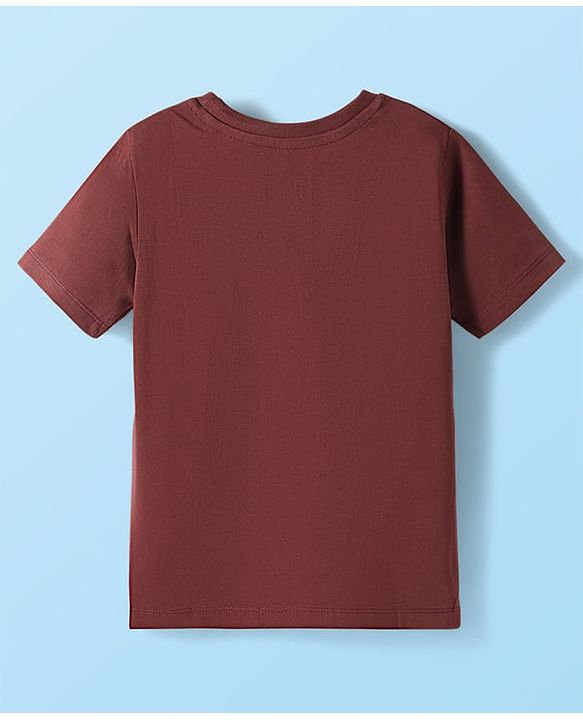 Babyhug Disney Single Jersey Knit Half Sleeves T-Shirts with Mickey Mouse Graphic Pack of 3 - Navy Blue White & Maroon