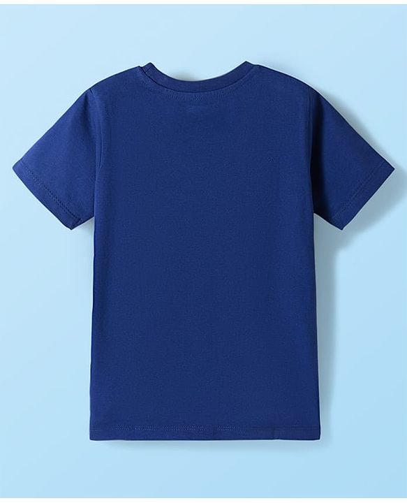 Babyhug Disney Single Jersey Knit Half Sleeves T-Shirts with Mickey Mouse Graphic Pack of 3 - Navy Blue White & Maroon