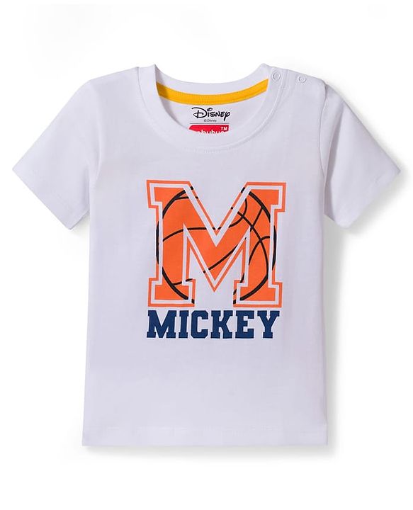 Babyhug Disney Single Jersey Knit Half Sleeves T-Shirts With Mickey Mouse Graphics Pack of 3 - Multicolor