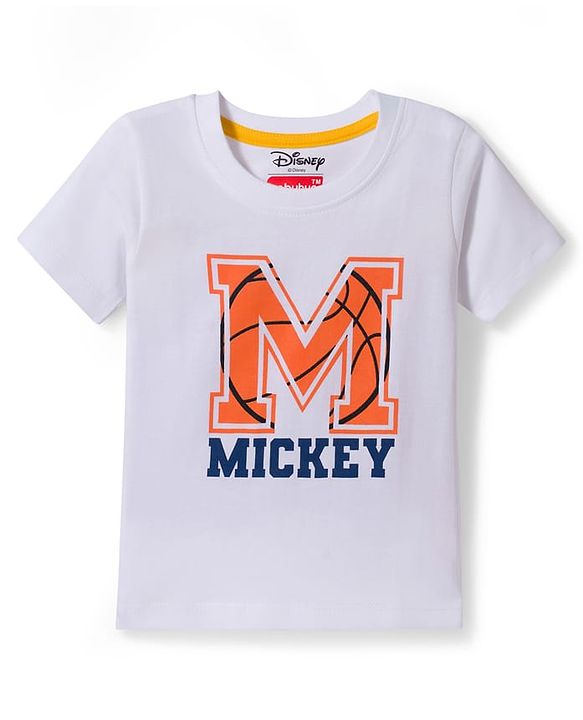 Babyhug Disney Single Jersey Knit Half Sleeves T-Shirts With Mickey Mouse Graphics Pack of 3 - Multicolor