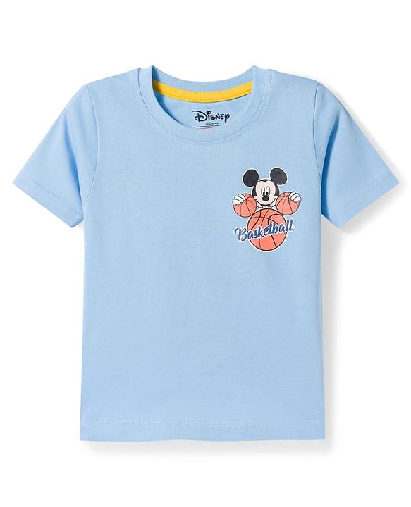 Babyhug Disney Single Jersey Knit Half Sleeves T-Shirts With Mickey Mouse Graphics Pack of 3 - Multicolor