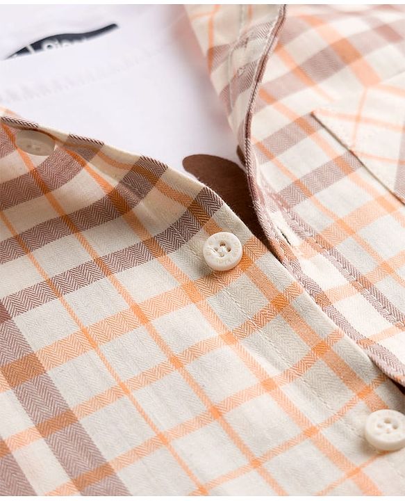 Pine Kids 4-5Y Male Multicolour 100% Cotton Woven Half Sleeves Checks Shirt With Sleeveless Tank T-Shirt