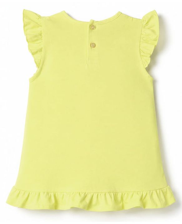 Babyhug Cotton Knit Sleeveless Nighties With Polka Dots With Text Print Pack of 2 - Multicolor