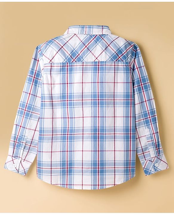Pine Kids Cotton Woven Full Sleeves Checks Shirt - Multicolor