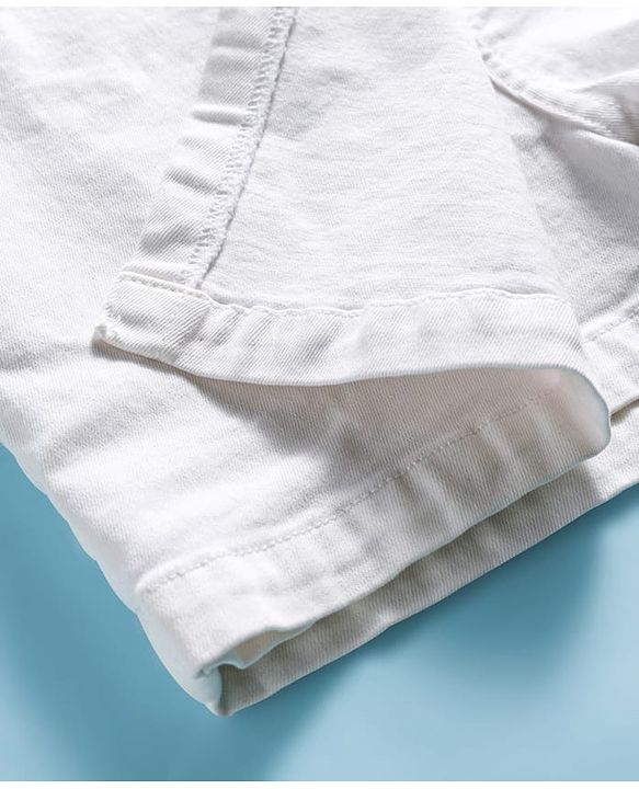 Pine Kids Denim Woven Solid Skorts - White