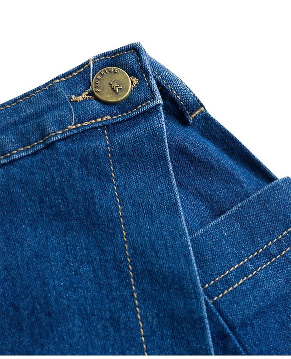 Pine Kids Denim Woven  Washed Above Knee Length Skorts - Blue